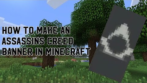 How to make an Assassins Creed banner in Minecraft
