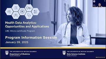Health Data Analytics: Opportunities and Applications | January 9, 2025 | Information Session