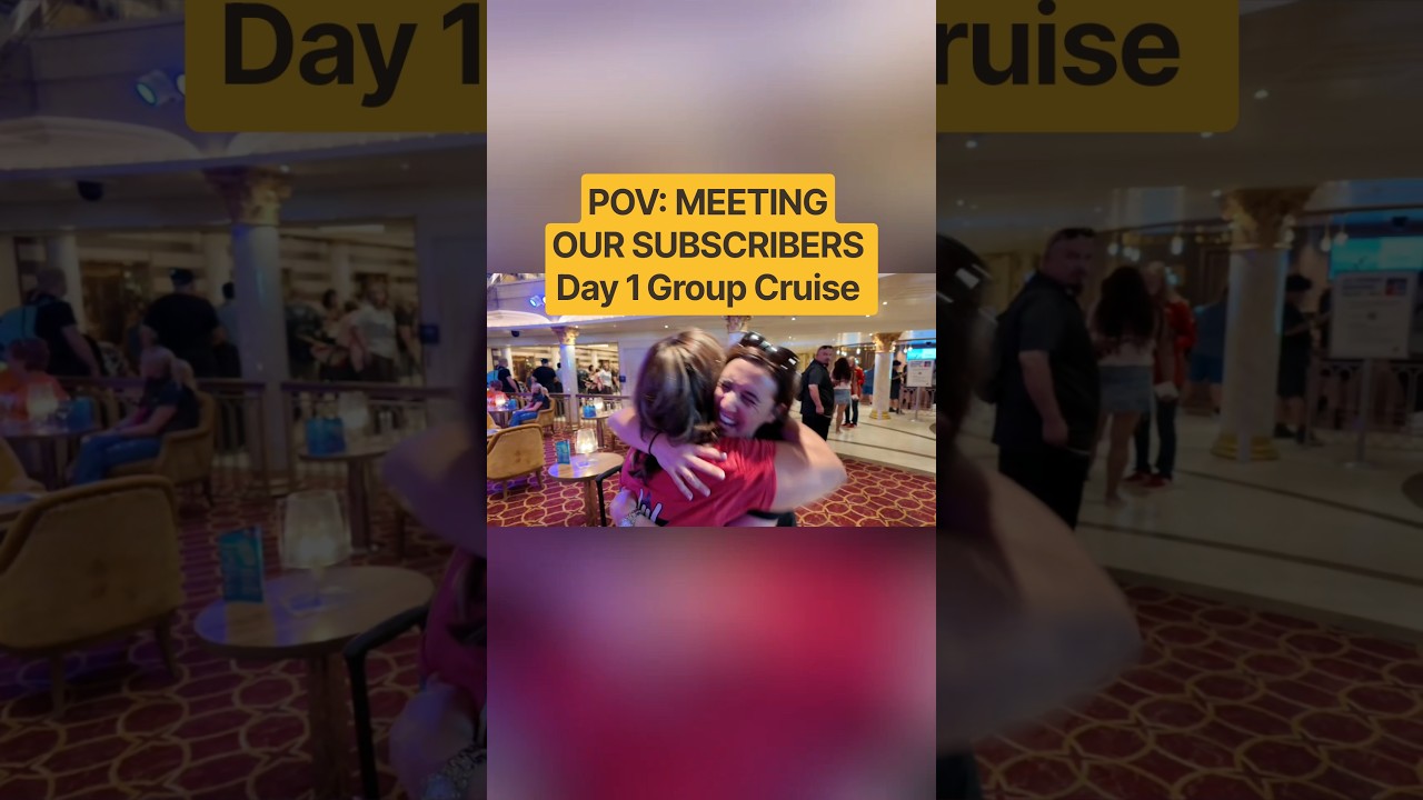 Meeting our Subscribers Day 1 of our group cruise!