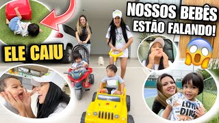 MOSTREI NOSSOS FILHOS FALANDO TUDO PELA PRIMEIRA VEZ!!! 😱😍 *olha isso*