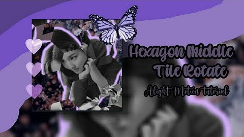 Hexagon Middle tile rotate || Alight Motion tutorial