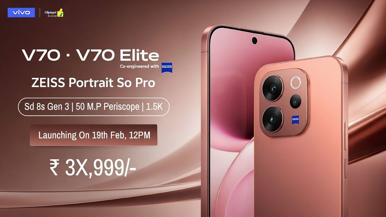 Vivo V70 Series Launch Date In India | Vivo V70 Elite Price In India, Camera, Processor, Battery