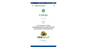fanmojo live payment proof app to win more cash in paytm
