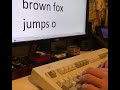 1991 ibm model m buckling spring keyboard demonstration