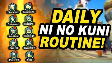 Daily! Weekly! And Monthly Routine! Ni No kuni Cross Worlds!
