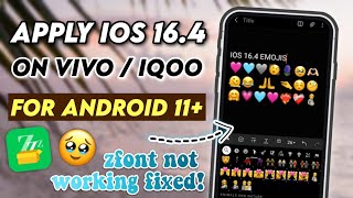 Appy iOS 16.4 Emojis on Vivo and iQoo on Android 11+ (zFont Problem Fixed) screenshot 4