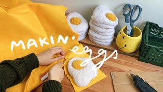 I made tufted eggs! ✦ Artist diaries