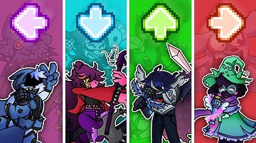 FNF Character Test | Gameplay vs Playground Mod: Deltarune Funkin 2.0 | All Characters