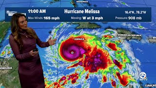 Hurricane Melissa takes aim at Jamaica with 165 mph winds