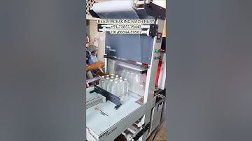 Water Bottle Shrink wrap Machine | Web sealer with shrink tunnel #waterbottleshrink #shrinkwrap