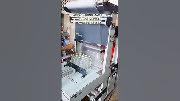 Water Bottle Shrink wrap Machine | Web sealer with shrink tunnel #waterbottleshrink #shrinkwrap