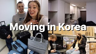 Leaving Home for a New Adventure! | Moving Vlog in Seoul, South Korea 한국에서 미국인