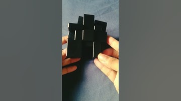 Checkerboard pattern on mirror cube #puzzle #cubing #rubikscube #satisfying