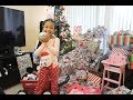 Christmas morning opening presents 2017