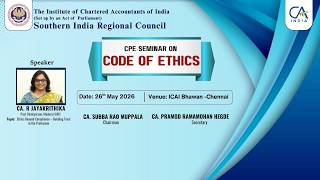CPE Seminar on Code of Ethics | 26 May 2026