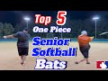 2023 top 5  one piece senior softball bats top5