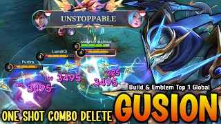 Gusion New Broken Build After Update 100% ONE SHOT DELETE - Build Top 1 Global Gusion