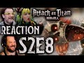 Death Drops &amp; CUTE flashbacks! // Attack on Titan S2E8 REACTION!