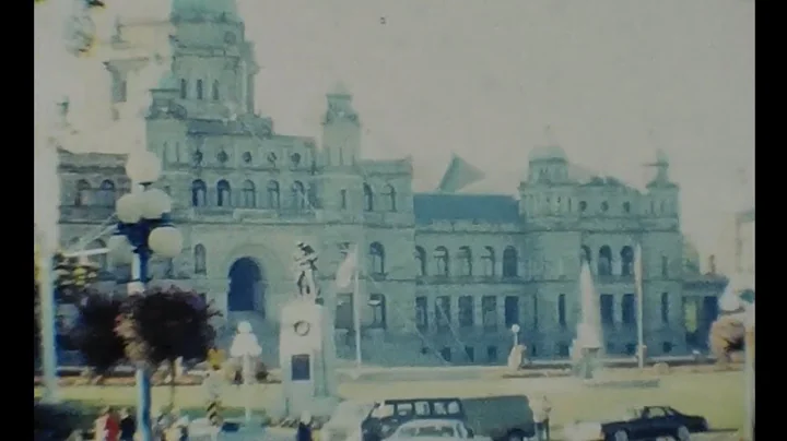 Butchart Gardens in Brentwood Bay, British Columbia, Canada Vintage Footage Video