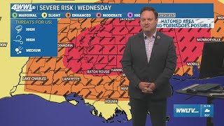 New Orleans Weather: Severe weather risk grows across southeast Louisiana, Mississippi Coast