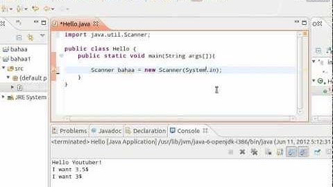 java tutorial - 3 - Getting user input - تعلم البرمجة بلغة جافا