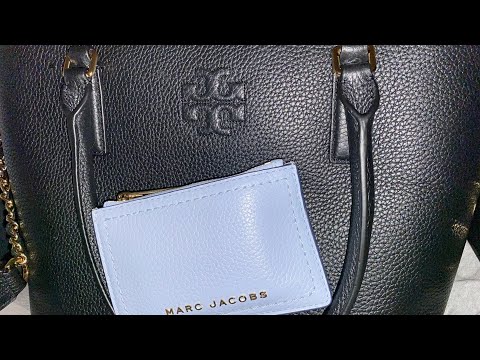 Unboxing Tory Burch Thea Small Convertible Tote + Marc Jacobs Groove Leather Zip Top Wallet