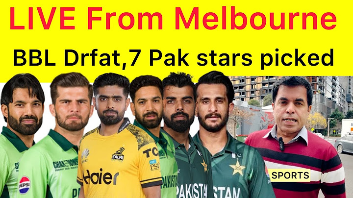 LIVE from Melbourne 🛑 BBL DRAFTING | 7 Pakistani 🇵🇰 players picked for Bag bash league 2025-26