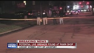 Breaking News: Potential live grenade found in Lockport