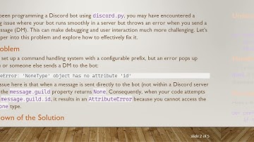 Resolving the NoneType Error in Your Discord Bot with discord.py