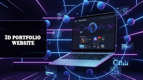 A Modern 3D Portfolio Website Using HTML CSS JS | 3D Website with Animations