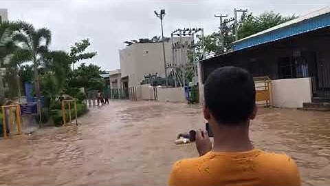 Swimming in ITER during rainshed flood