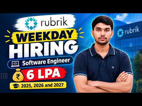 Software Engineer Jobs 🔥 | Weekday + Rubrik 2027 Internships + Ford | Bangalore & Chennai