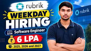 Software Engineer Jobs 🔥 | Weekday + Rubrik 2027 Internships + Ford | Bangalore & Chennai