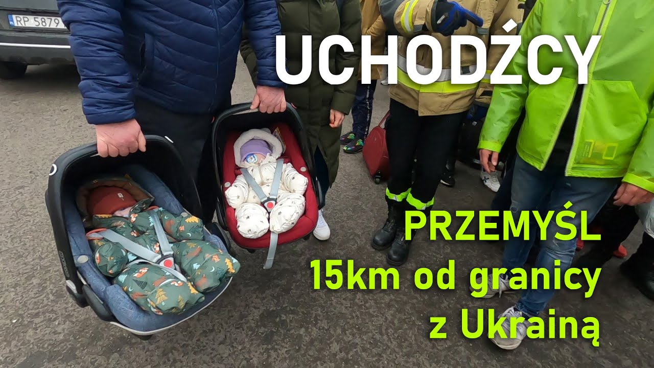 Uchodźcy - Przemyśl 15km od granicy z Ukrainą -  2022.02.27