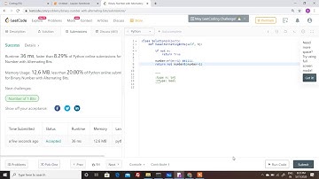 Leetcode 693: Binary Number with Alternating Bits || Python