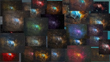 The bubble Nebula. Free download of 27hours of Mono data to edit and use. Astrophotography