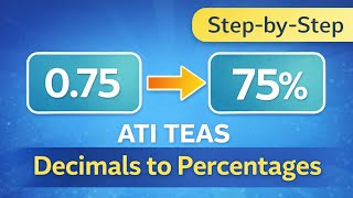 ATI TEAS Decimals to Percentages (Easy Method) | Start Here Math video 2
