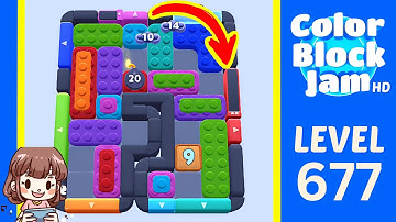 Color Block Jam Level 677 Solution Walkthrough