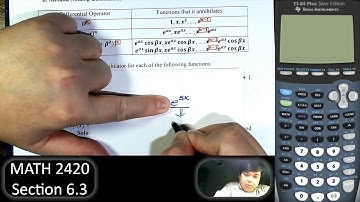 Differential Equations - Section 6.3