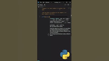 Compare 3 or more numbers in #python | #coding #shorts #programming #softwaredevlopment