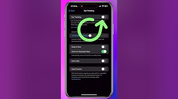 How to Enable Eye Tracking on iPhone! #YouTubeCreatorCommunity #shorts #ios18