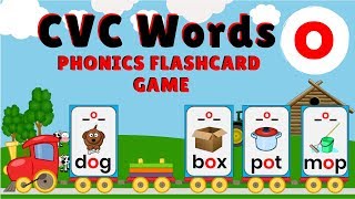 CVC Words | Letter O | Phonics Flashcard Game | The Phonics Train