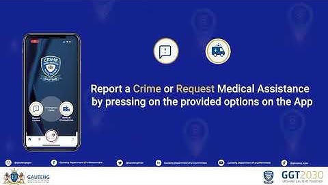 Gauteng e-Panic Button app How To video