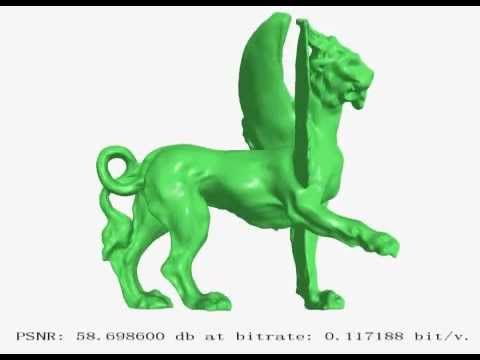 Compress/uncompress 3D models using wavelet