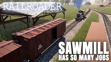 Railroader #14 The sawmill needs a loco full time so we give it one. 1950s U.S railway sim