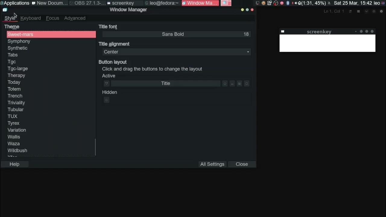 xfce window manager how to customize keyboard shortcuts in xfce