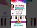 How To Play 123 Song On Piano Tutorial | #piano #shorts #trending #viralvideo #music #song
