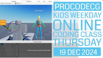 ProCodeCG Kids Weekday Coding Class - Thursday - 19 Dec 2024