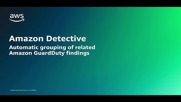 Amazon Detective - Reduce time to investigate Amazon GuardDuty findings by grouping related findings