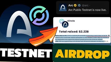 New Free Airdrop Opportunity - Arc Testnet | Arc Network Airdrop Complete Details | Airdrops 2025 